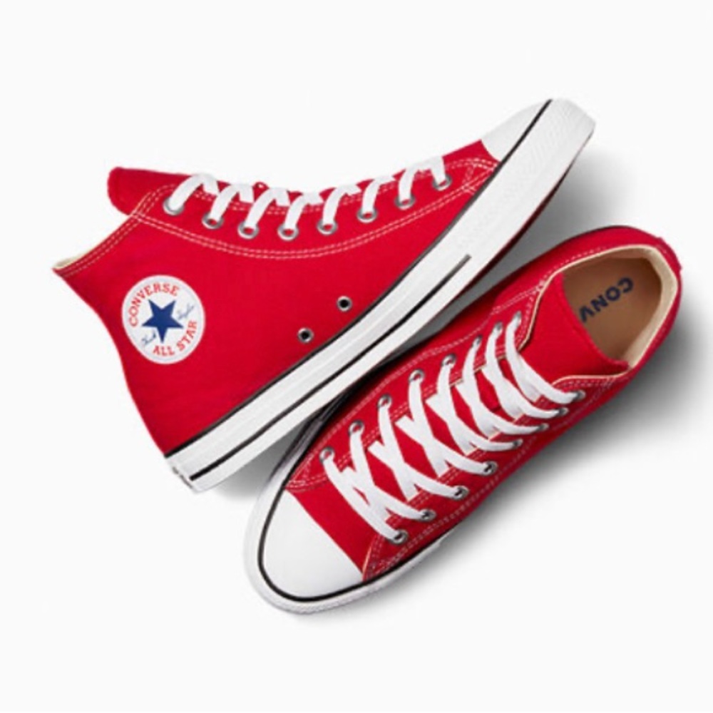 Red High Top Converse